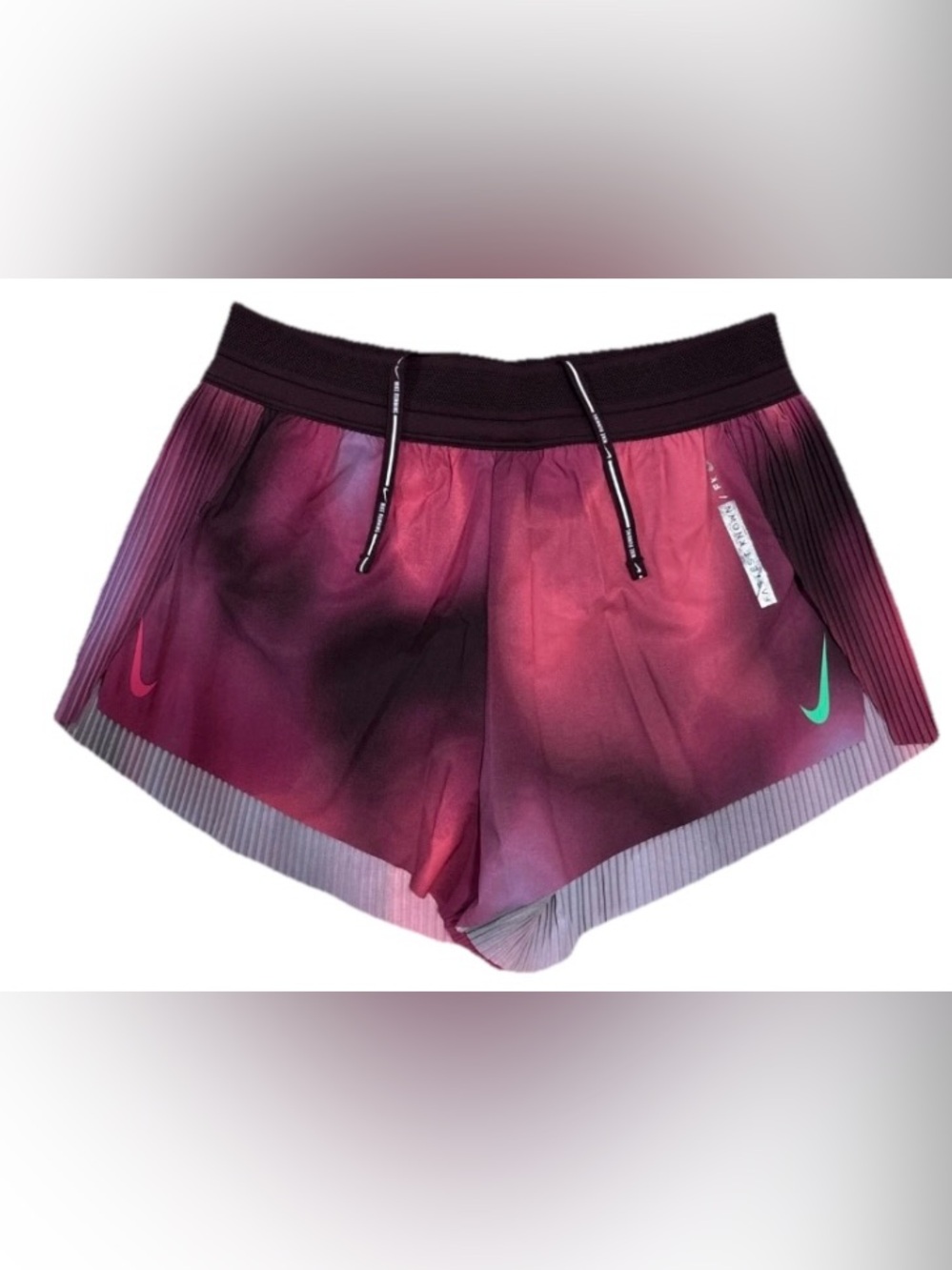 Nike Aero Swift Mid Rise Running Shorts Faith Kipyegon IF1629-532 Women’s Sz S